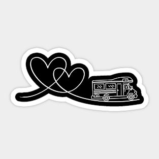 Camper caravan vacation love Sticker